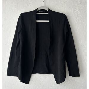 M.M.Lafleur Black Knit Jacket Open Cardigan Medium Minimal Career